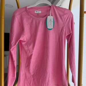 Greg Norman Collection Vibrant Pink Long Sleeve Tee
